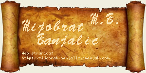 Mijobrat Banjalić vizit kartica